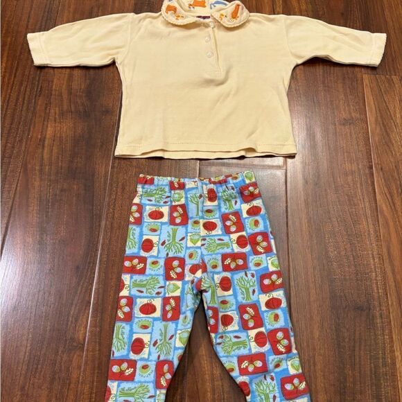 Du Pareil au Même 3 piece fall set dress long sleeve onesie and pants - Picture 2 of 6